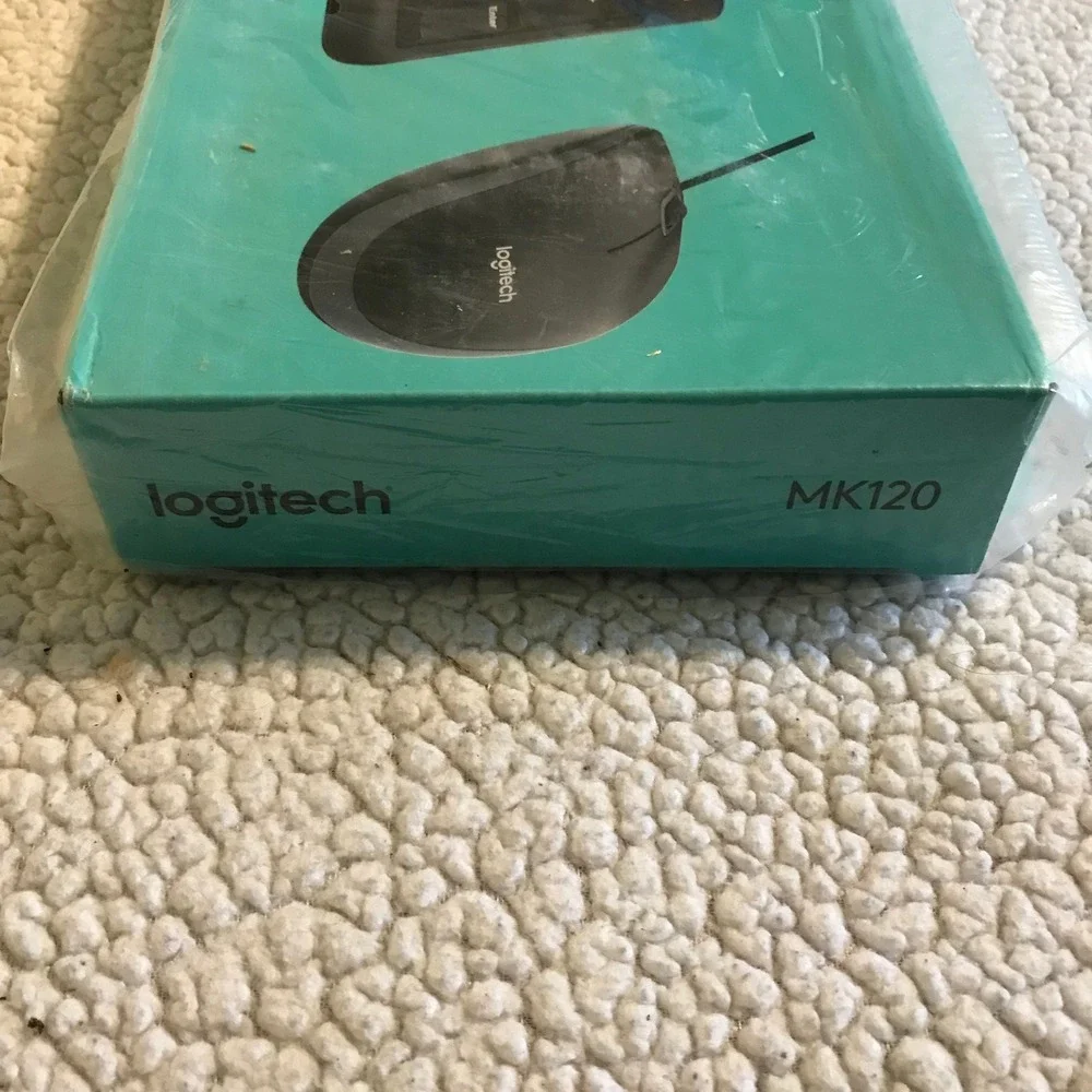 Logitech MK120 Wired Keyboard and Mouse Combo USB Plug and Play Black 920-002478